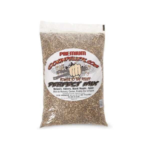 Perfect Mix Hardwood Pellets for BBQ Grill Smoker, 40 Lb Bag