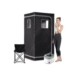 Personal Steam Sauna with 4L Steam Generator, 1500W Steamer, and Folding Chair