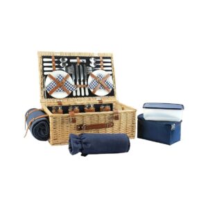 Picnic Basket Set for Father's Day, Mother's Day, and Birthday Gifts