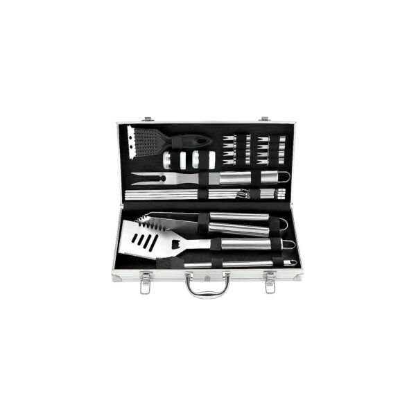 Piece BBQ Grill Tool Set in Case for Professional Grilling