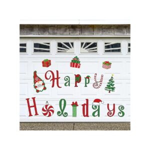 Piece Christmas Magnetic Stickers for Garage Door, Refrigerator, and Door Decorations