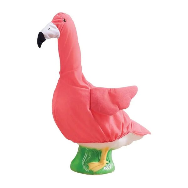 Pink Flamingo Goose Outfit for Lawn Decor Makes a Fun and Festive Addition