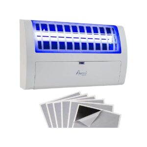 Plastic Construction Fly and Insect Trap with LED UV Light and 6 Glue Boards