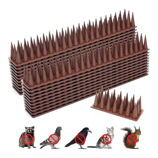 Plastic Double Sided Bird Spikes for Rat Pigeon Raccoon Bird Deterrent Squirrel Control