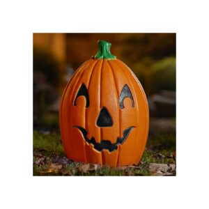 Plastic Pumpkin Statue with Cord and Light Included for Indoor