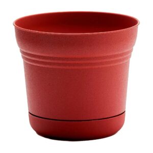 Plastic Round Plant Pot with Saucer Tray and Drainage Hole for 3 Gallon Capacity