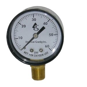 Plastic Side Mount Filter Pressure Gauge 60LB for Spa and Swimming Pool Filter Systems