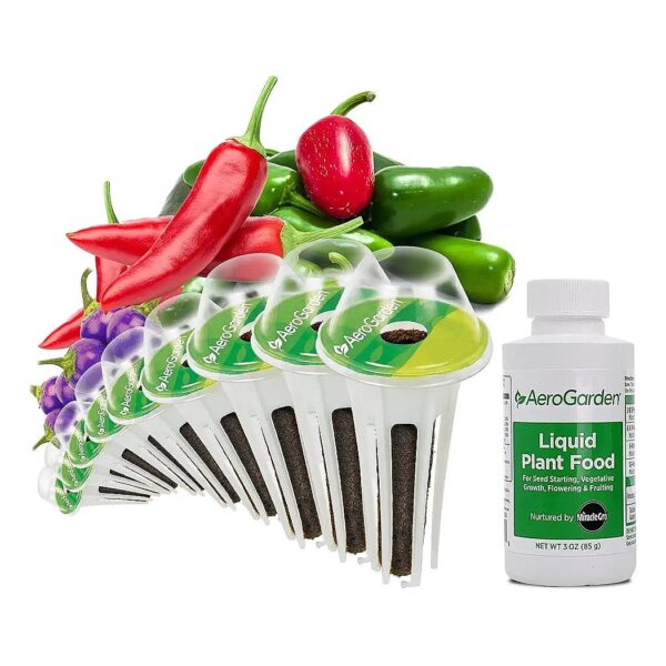 Pod Spicy Chili Pepper Variety Seed Kit for Aerogarden and Outdoor Gardening