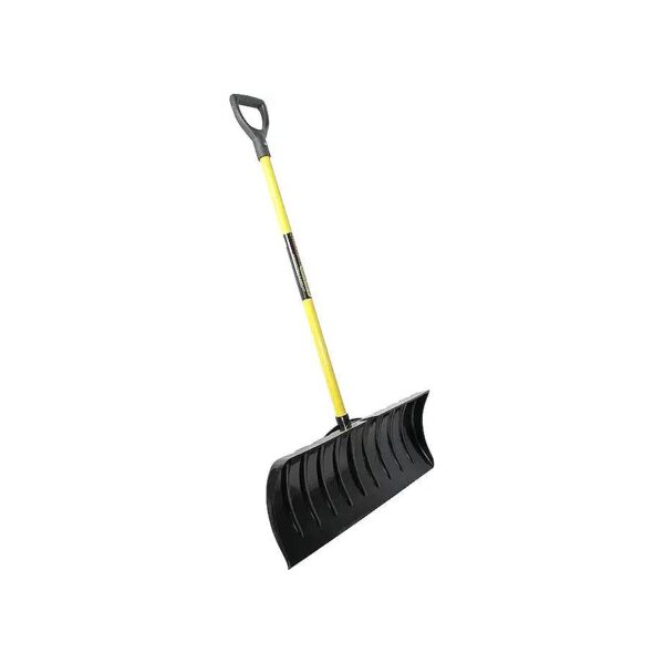 Polycarbonate Snow Pusher Head with 42 Inch Fiberglass Handle and Aluminum Blade