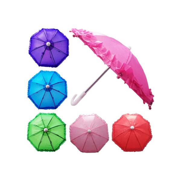 Polyester Mini Umbrella for 18 inch Decoration Games Pack of 2pcs