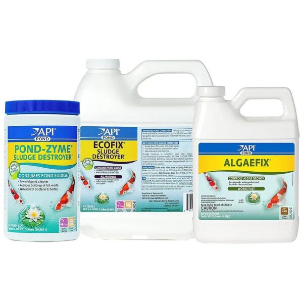 Pond Care and Water Treatment Bundle for Healthy Fins and Clear Water