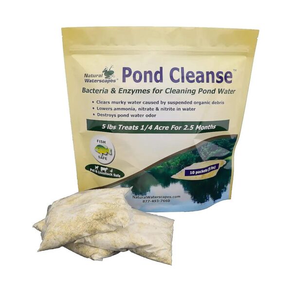 Pond Cleanse 5 lb Packets - Natural Water Clarifier for Fish and Wildlife