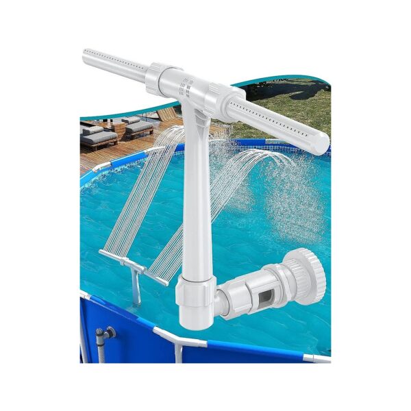 Pool Fountain with Adjustable Sprinkler and Water Cooler for Above and In-Ground Pools