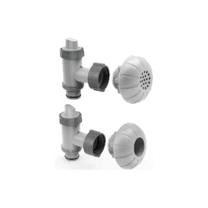 Pool Plunger Valve Kit for Above Ground Pools with 5'' Outlet Strainer and Inlet Nozzle