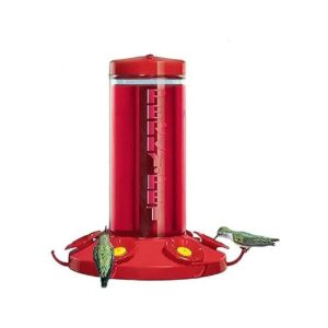 Port Hummingbird Feeder with Clear Shatter-Proof Plastic Reservoir