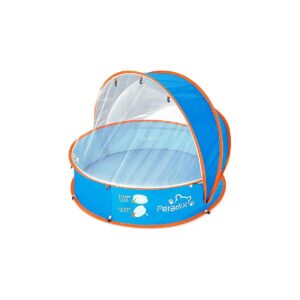 Portable 4-in-1 Play Tent for Kids and Pets UV Sun Shelter, Mosquito Net, and Ball Pit