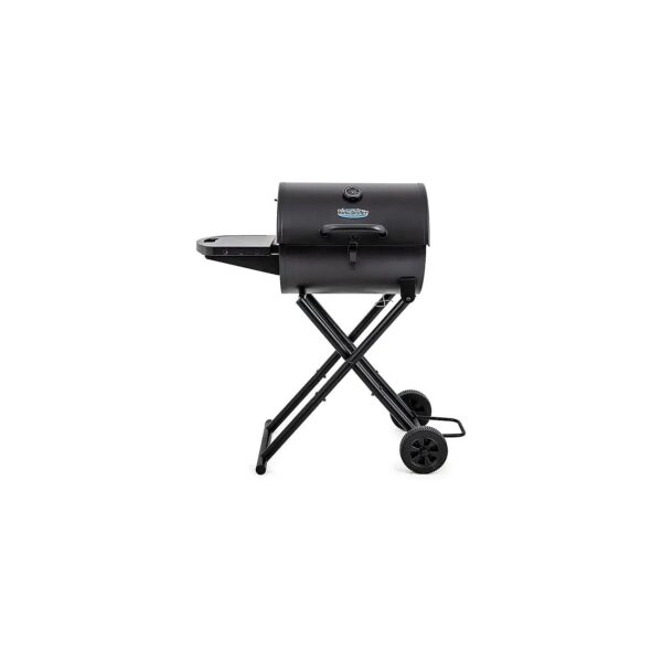 Portable Black Charcoal Grill with Large Cooking Area and Premium Grilling Features