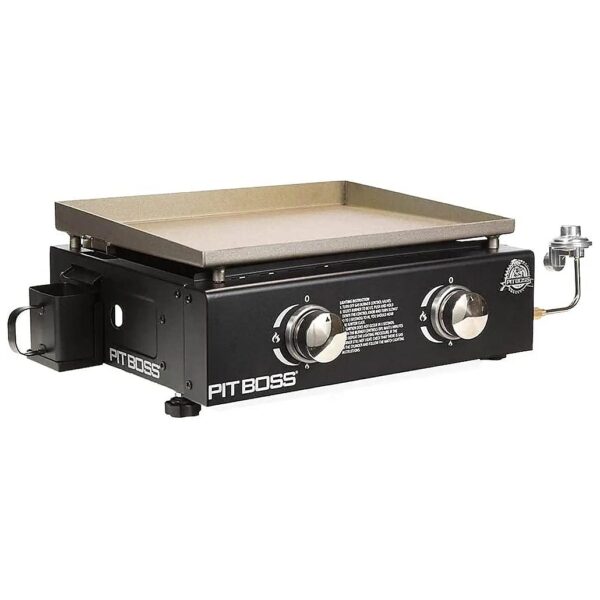 Portable Black Gas Griddle with 7mm Thick Griddle Top