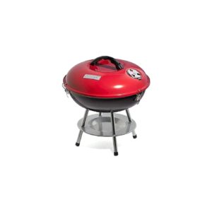 Portable Charcoal Grill with Enamel Coated Firebox and Ash Catcher