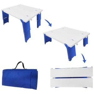 Portable Folding Beach Table for Sand with Carry Bag and Adjustable Height