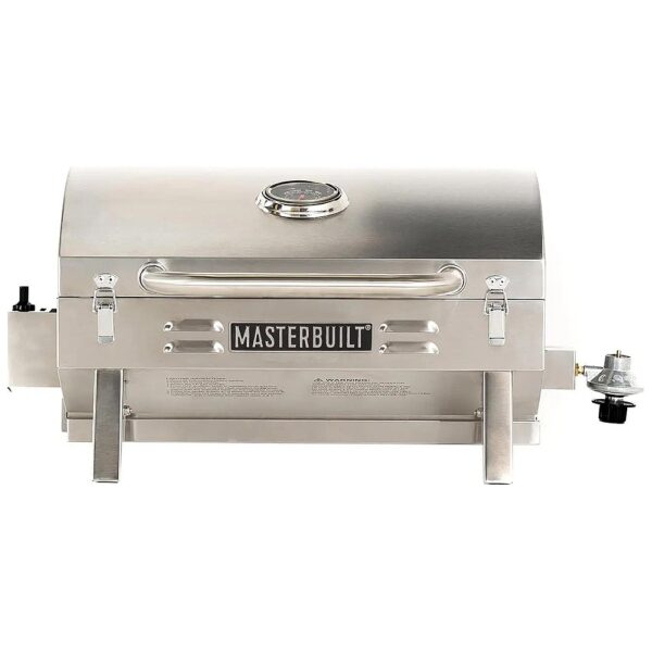 Portable Gas Grill with Stainless Steel Cooking Grates and Burner