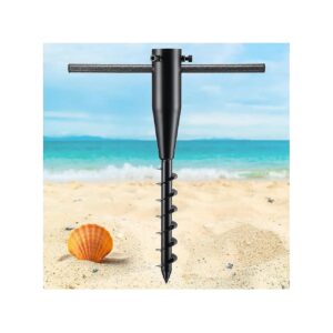 Portable Metal Umbrella Anchor Holder for Tree Flag Pole Fishing Rod Outdoor Patio