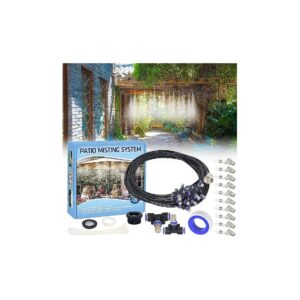 Portable Misting System for Cooling Patio Umbrella and Trampoline