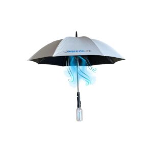 Portable Misting Umbrella with Fan for Sun Protection and Cooling