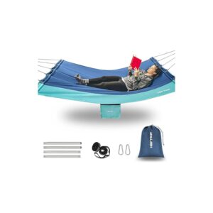 Portable Outdoor Hammock with Side Pockets for Travel and Camping