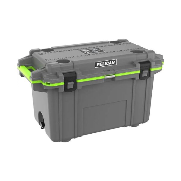 Portable Weather-Resistant Cooler with 70 Quart Capacity and 4 Self-Draining Cup Holders