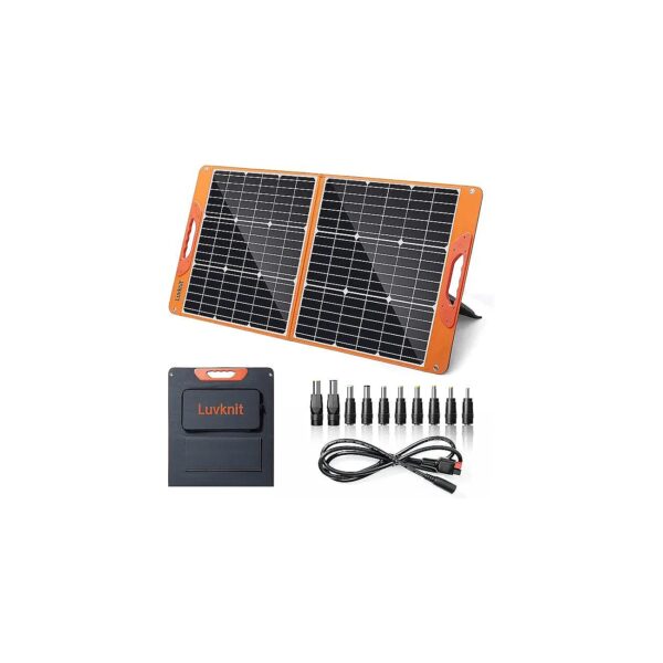 Portable and Foldable 100W Solar Panel with USB Output Ports for Off-Grid Living