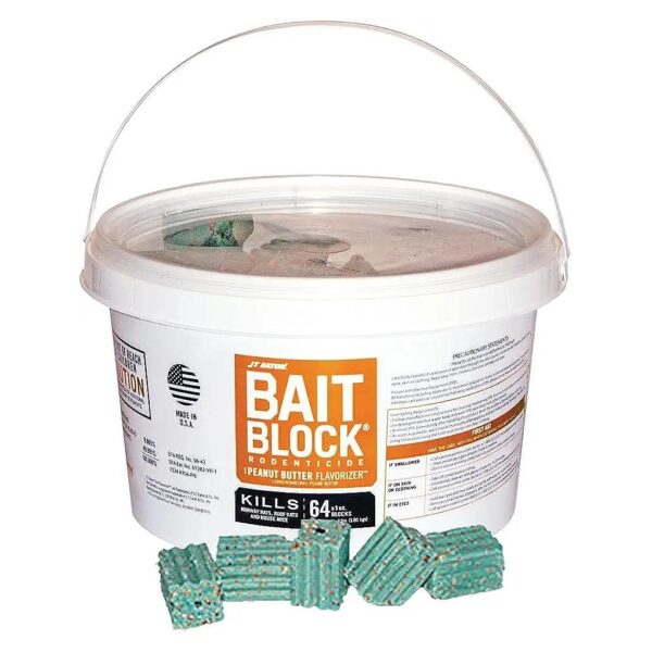 Pound Pail of 64 1-Ounce Apple Flavor Anticoagulant Rodent Bait Blocks