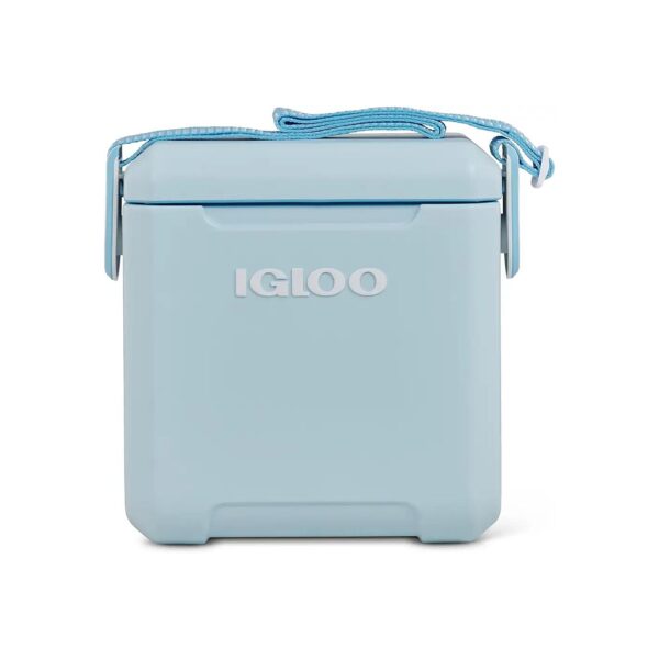 Powder Blue Picnic Cooler with Hands-Free Carrying Strap and Premium Insulation