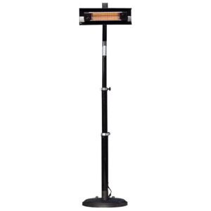 Powder Coated Steel Telescoping Offset Pole Mounted Infrared Patio Heater