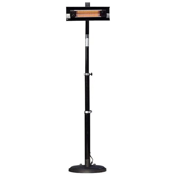 Powder Coated Steel Telescoping Offset Pole Mounted Infrared Patio Heater