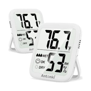 Powered Room Thermometer Hygrometer for Home, Baby Room, and Terrarium Monitoring