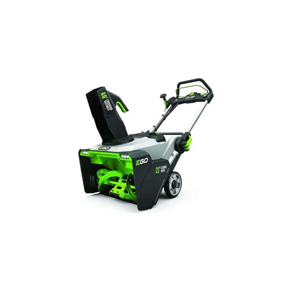 Powerful Cordless Snow Blower with LED Headlights for Nighttime Snow Removal