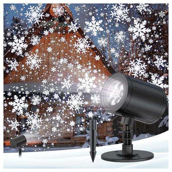 Powerful Snowflake LED Projector for Indoor and Outdoor Holiday Decorations