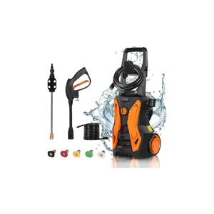 Powerful and Efficient 4000PSI Electric Pressure Washer with 5 Nozzles and Foam Cannon