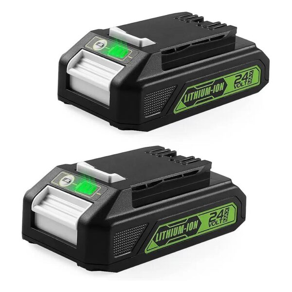 Powerful and Lightweight 24V Battery Compatible with Greenworks 29842 29852