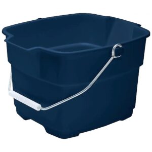 Practical and Sturdy 15 Qt Blue Bucket for Organizing Household Cleaning Supplies