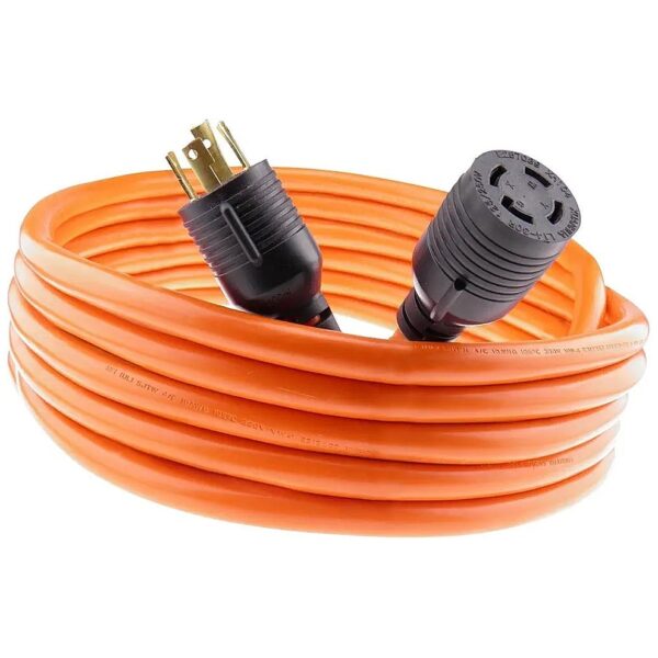 Premium 10 Gauge 4 Wire NemaL14-30 Generator Power Cord with 125/250 Volts and 30 Amps