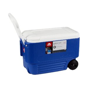 Premium 38 Quart Stainless Steel Outdoor Ice Chest with Wheels