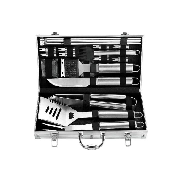 Premium BBQ Grill Accessories Kit with Storage Case and Hook