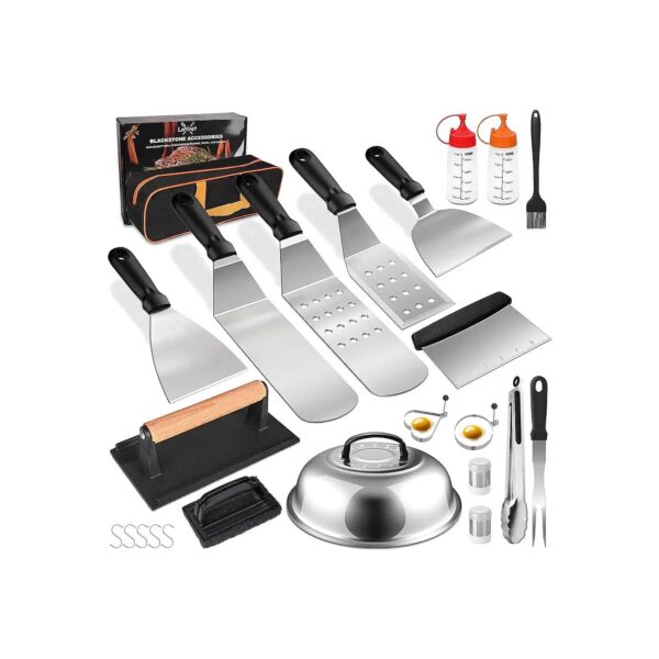 Premium BBQ and Grilling Accessories Kit with Cleaning Brush and Sauce Brush