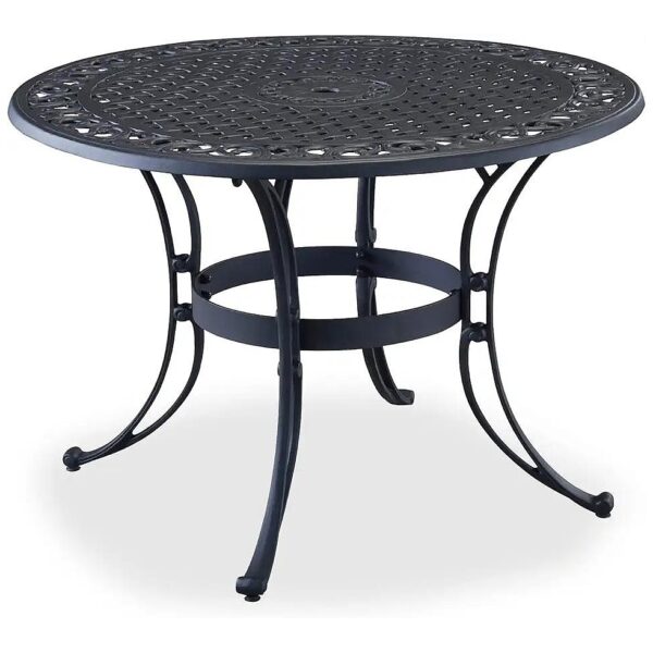 Premium Black 42 Table for Outdoor Dining with Rustproof Material