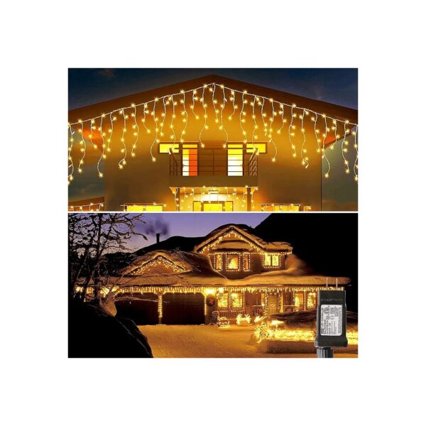 Premium Quality Warm White LED Christmas Lights 300 Bulbs Connectable and Waterproof