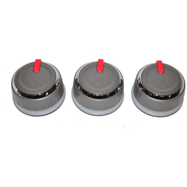 Premium Replacement Control Knobs 3 Pack Kit for Genesis II LX Grills