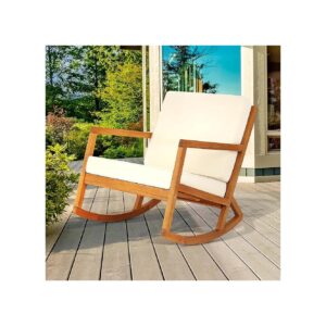 Premium Rocking Chair with High Capacity and Inclined Backrest for Optimal Comfort