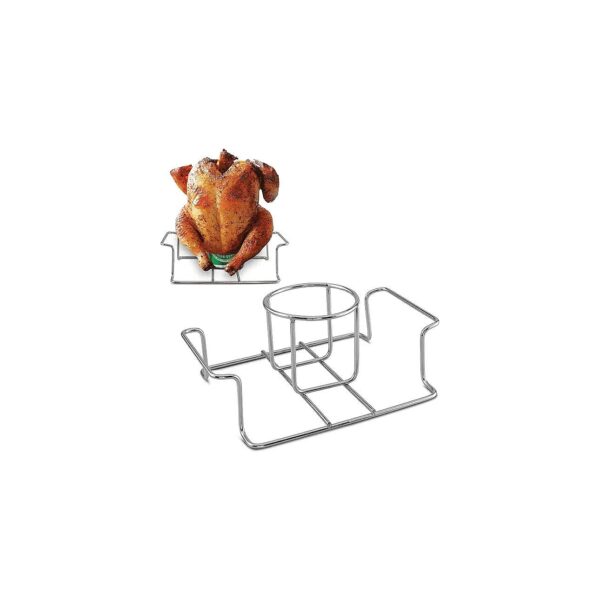 Premium Stainless Steel Beer Can Chicken Holder for Grill Smoker Oven Use